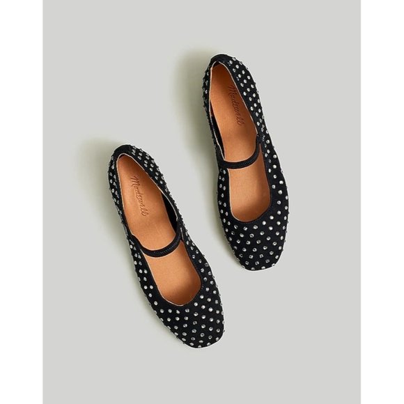 Madewell Black and White Polka Dot Flats - Picture 1 of 10